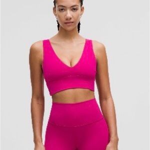 Lululemon Athletica ripened raspberry set (bra and leggings)